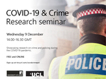 Register Now: COVID-19 and Crime Research Seminar
